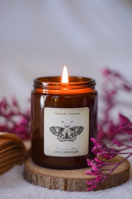 Bougie citronnelle géranium