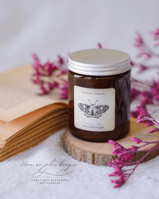 Bougie citronnelle géranium