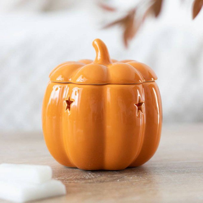 Brûleur orange en forme de citrouille 