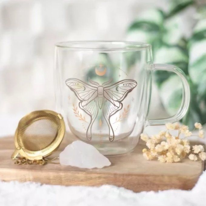 Tasse en verre avec infuseur à thé