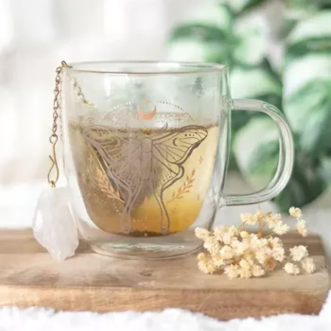 Tasse en verre avec infuseur à thé