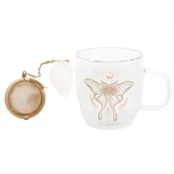 Tasse en verre avec infuseur à thé