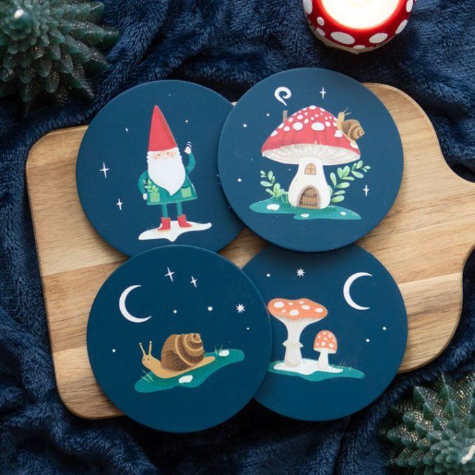 Ensemble de 4 sous-verres 