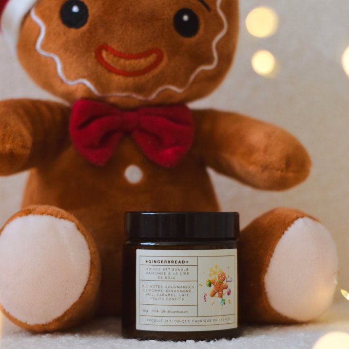Bougie parfumée Gingerbread  – Ambiance gourmande et chaleureuse au pain d’épices