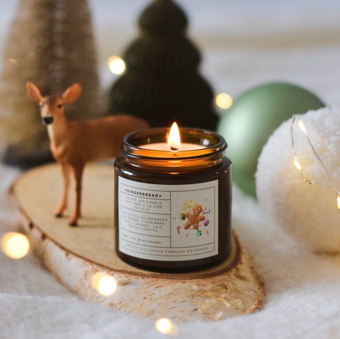 Bougie parfumée Gingerbread  – Ambiance gourmande et chaleureuse au pain d’épices