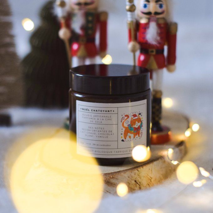 Bougie parfumée Noël Chatoyant  – Lait chaud, chocolat blanc & vanille