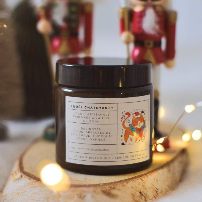 Bougie parfumée Noël Chatoyant  – Lait chaud, chocolat blanc & vanille