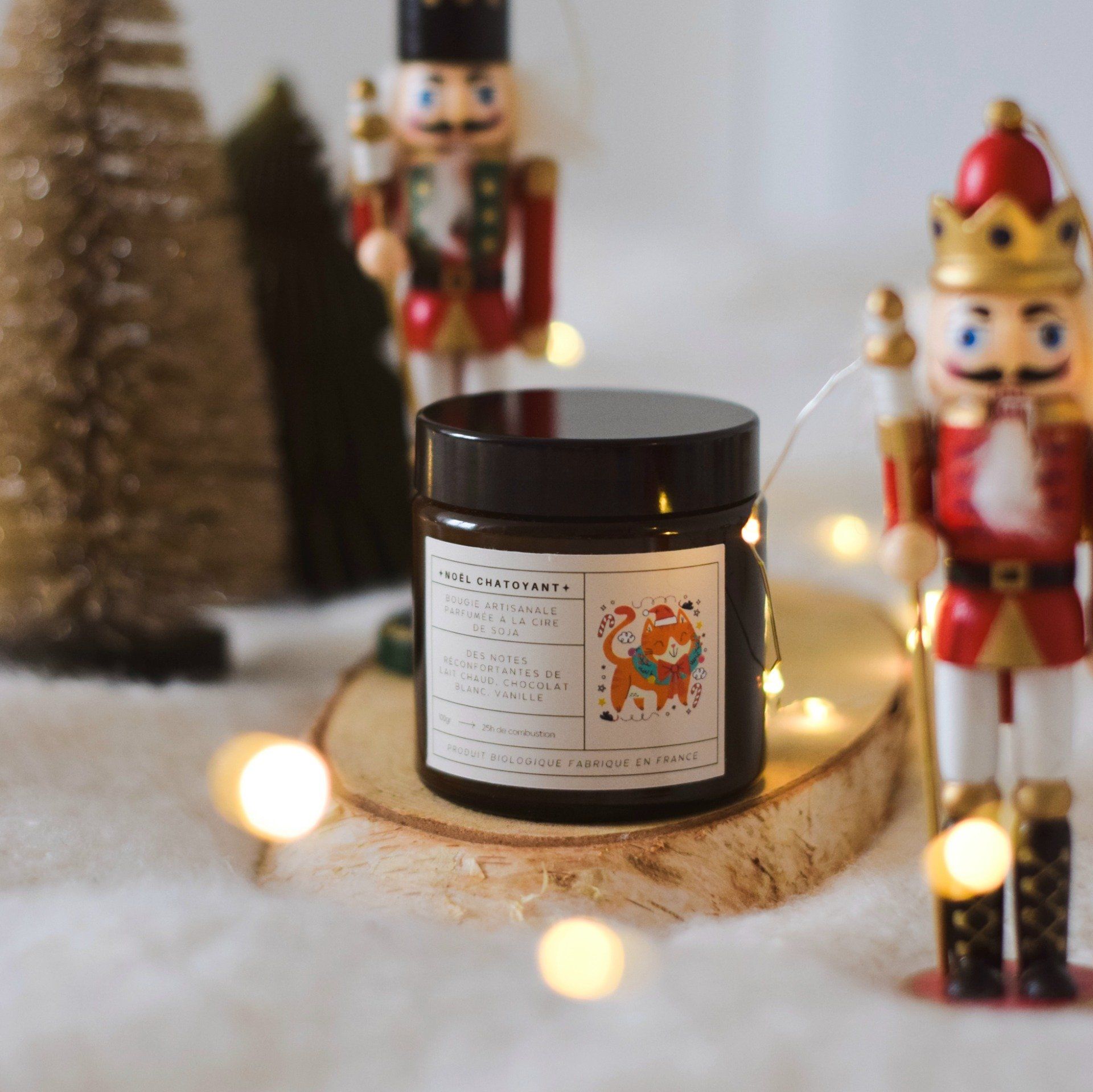 Bougie parfumée Noël Chatoyant  – Lait chaud, chocolat blanc & vanille