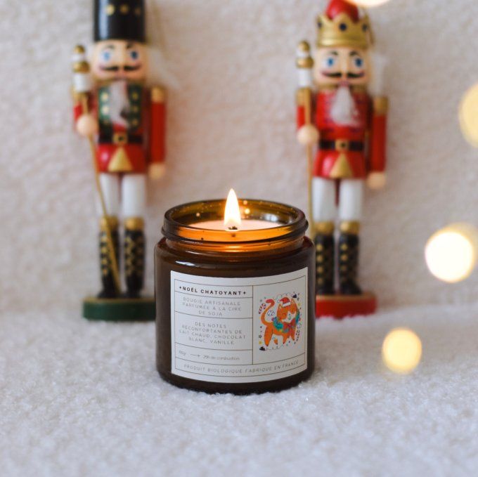 Bougie parfumée Noël Chatoyant  – Lait chaud, chocolat blanc & vanille