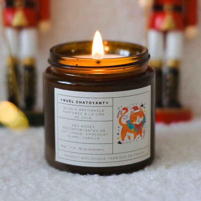 Bougie parfumée Noël Chatoyant  – Lait chaud, chocolat blanc & vanille