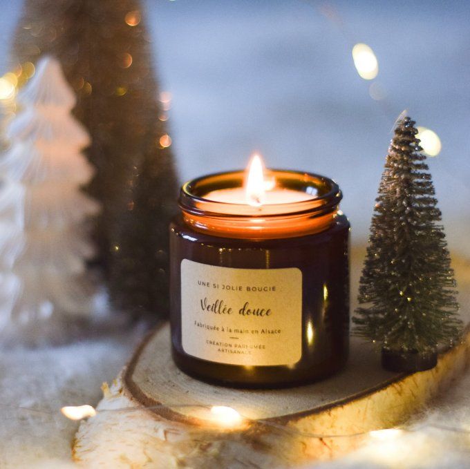 Veillée Douce - Bougie artisanale au parfum doux et apaisant