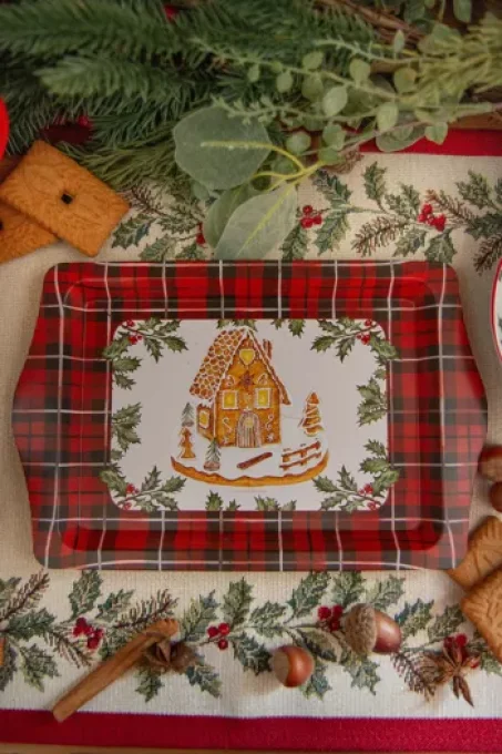 Plateau métal Maison Pain d'Epices