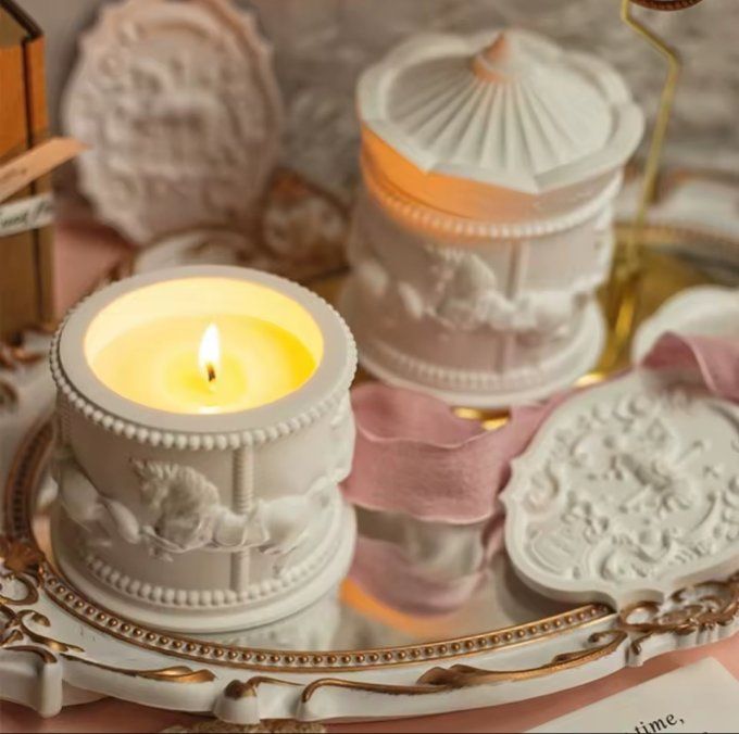 Bougie Artisanale – Édition Carrousel