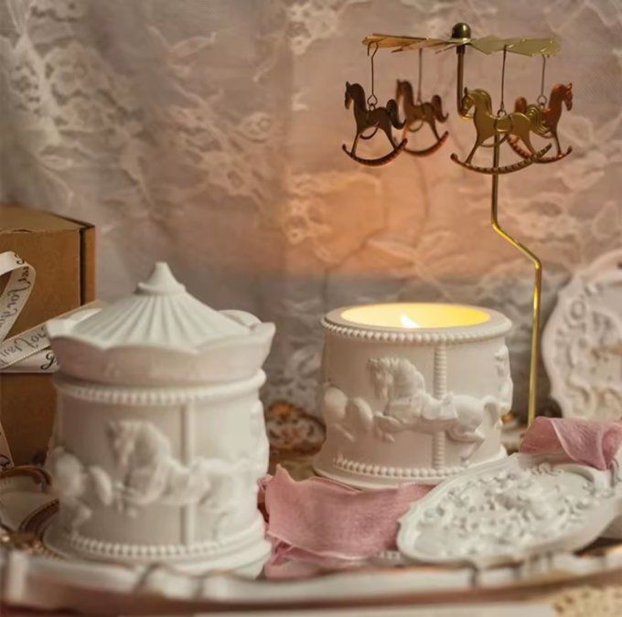 Bougie Artisanale – Édition Carrousel