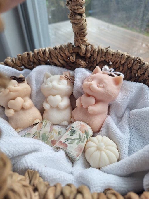 Bougie coeur de Minou