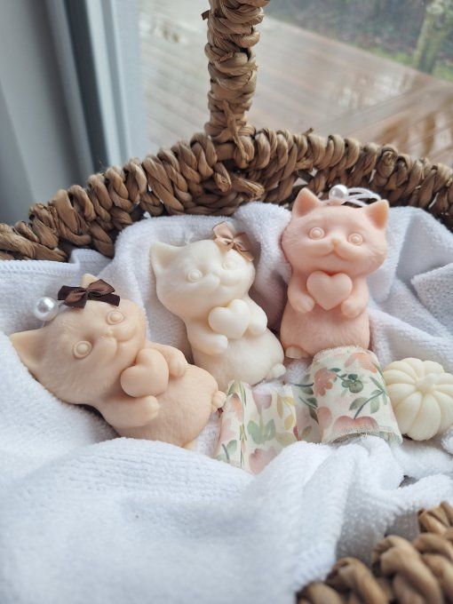 Bougie coeur de Minou