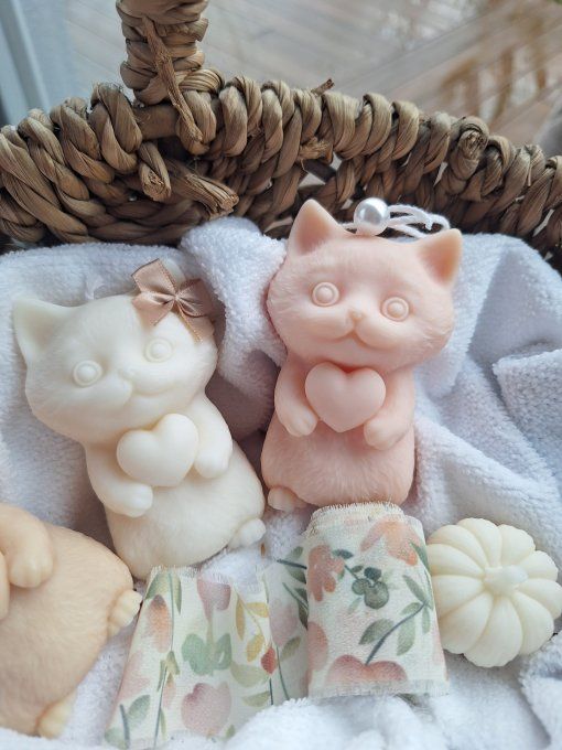 Bougie coeur de Minou