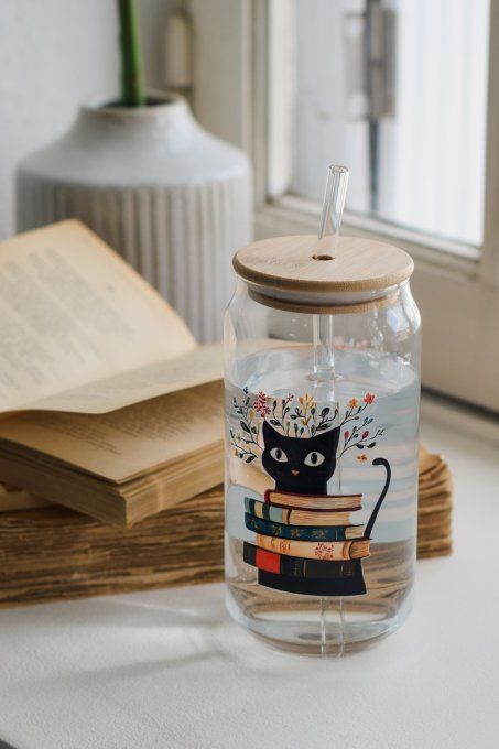 Gobelet en verre Chat'pitres et Flammes