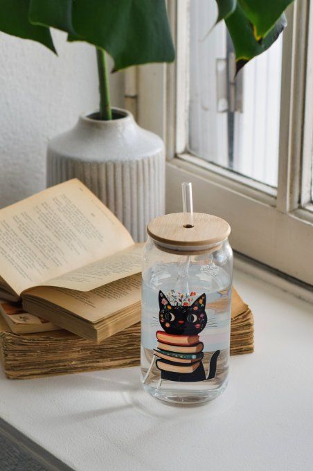 Gobelet en verre Chat'pitres et Flammes