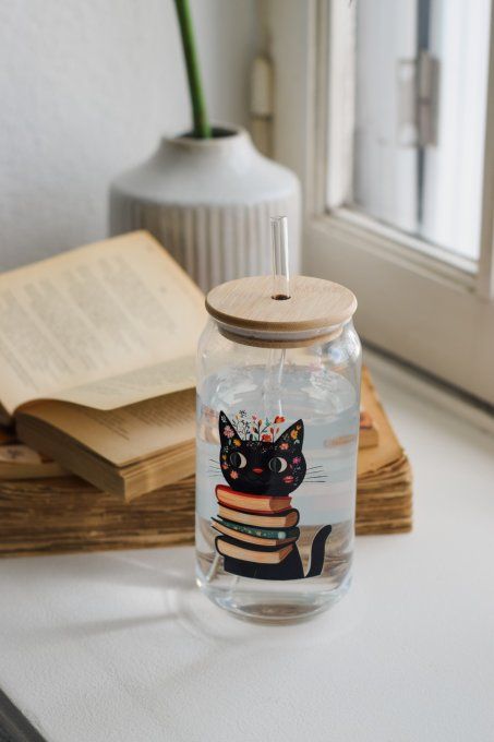 Gobelet en verre Chat'pitres et Flammes