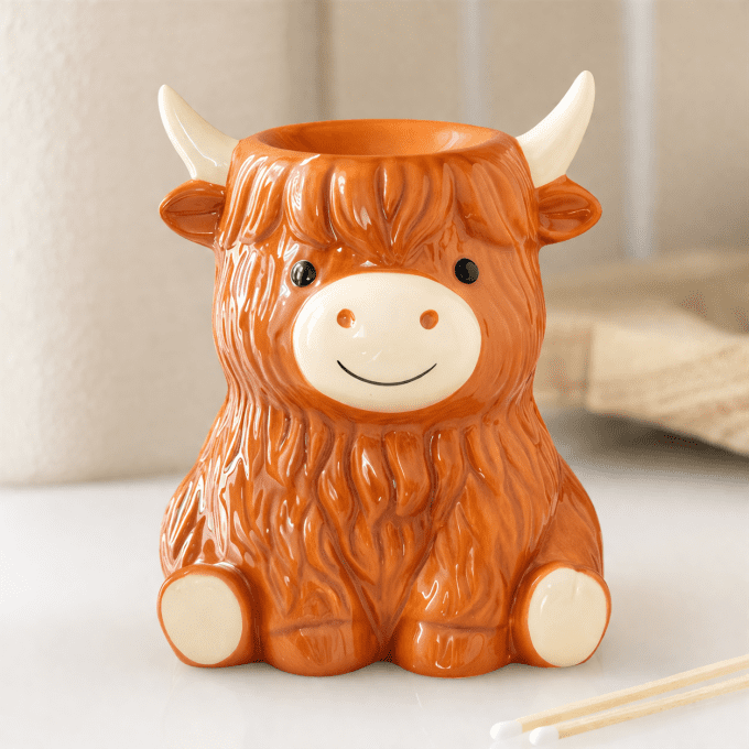 Brûleur en forme de vache Highland