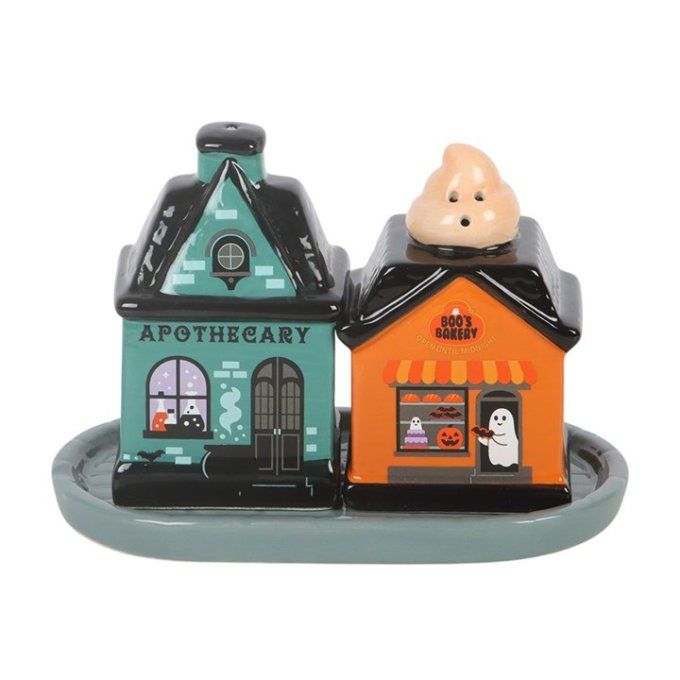 Salière et poivrière « Spooky Street »