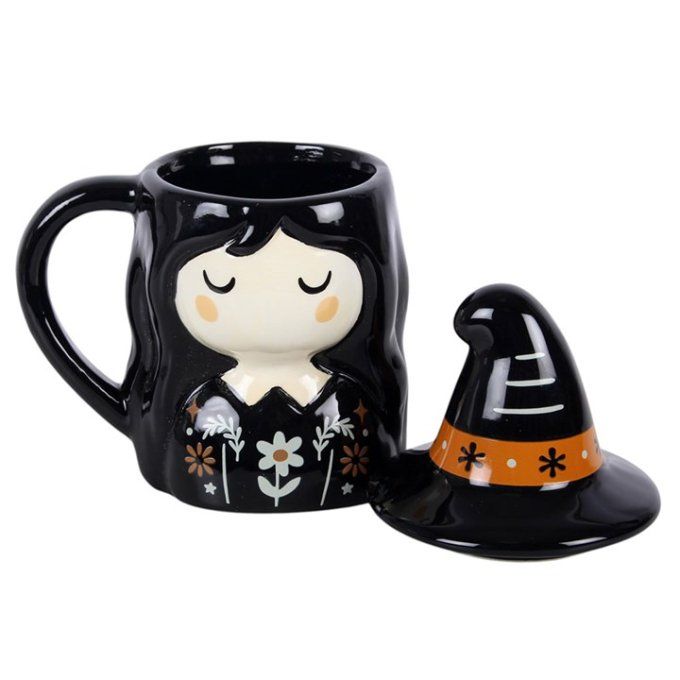 Tasse avec couvercle Petite Sorcière