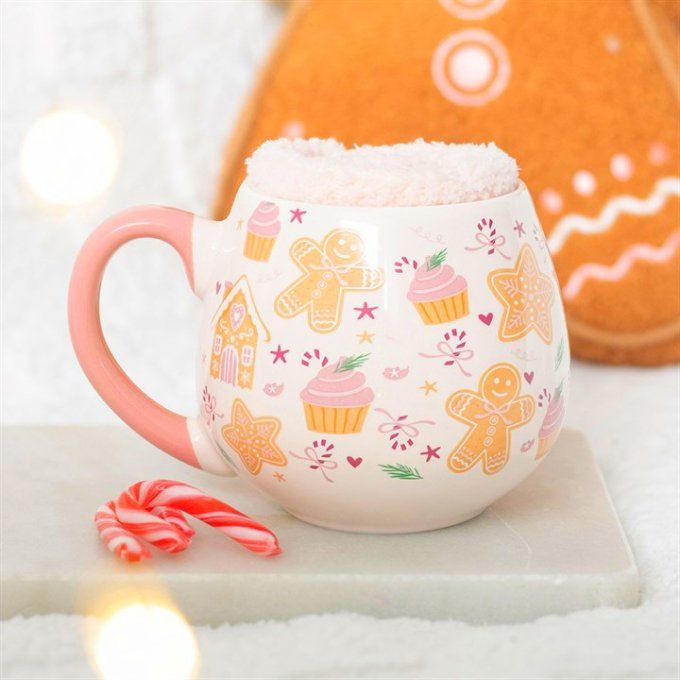 Lot de tasse et chaussettes "P'tit Biscuit"