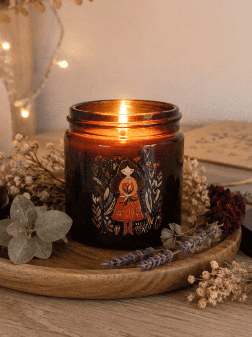 Petite Gardienne des fleurs - Bougie parfumée