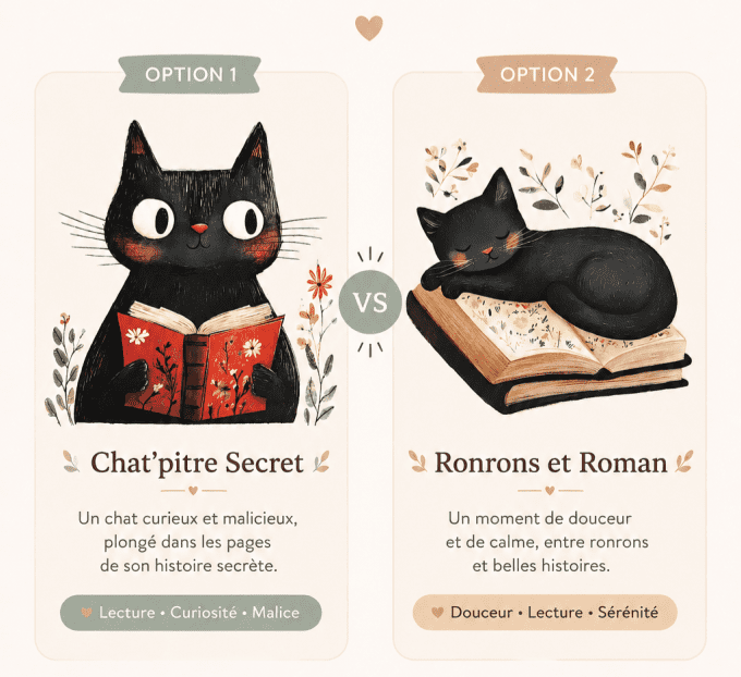 Chat'pitres et Flammes - Bougie Un Ronron De Roman