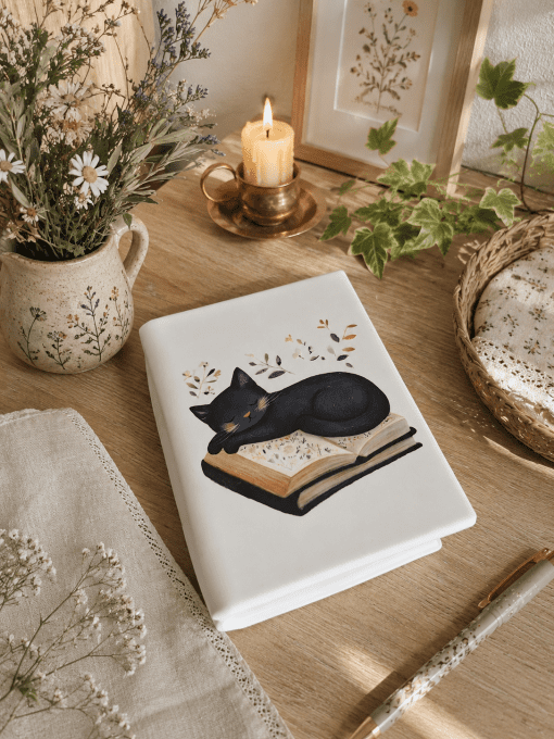 Chat'pitres et Flammes - Bougie Un Ronron De Roman