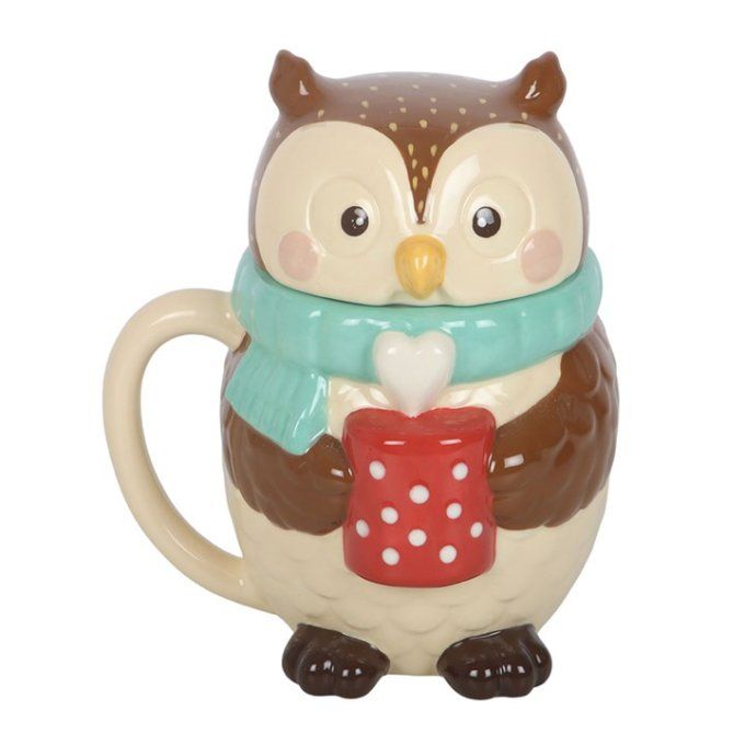 Tasse en forme de hiboux