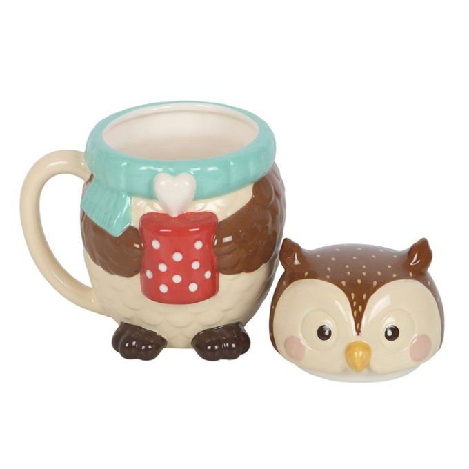 Tasse en forme de hiboux