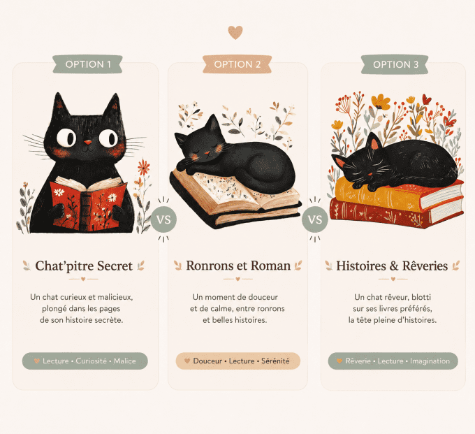 Chat'pitres et Flammes - Bougie Un Ronron De Roman
