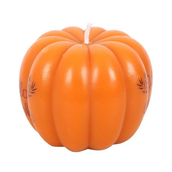 Bougie en forme de citrouille Hello Pumpkin