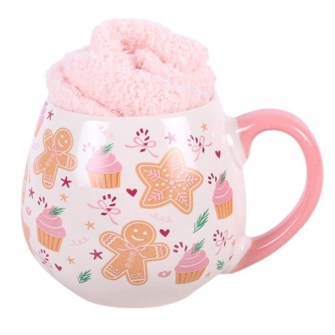 Lot de tasse et chaussettes "P'tit Biscuit"