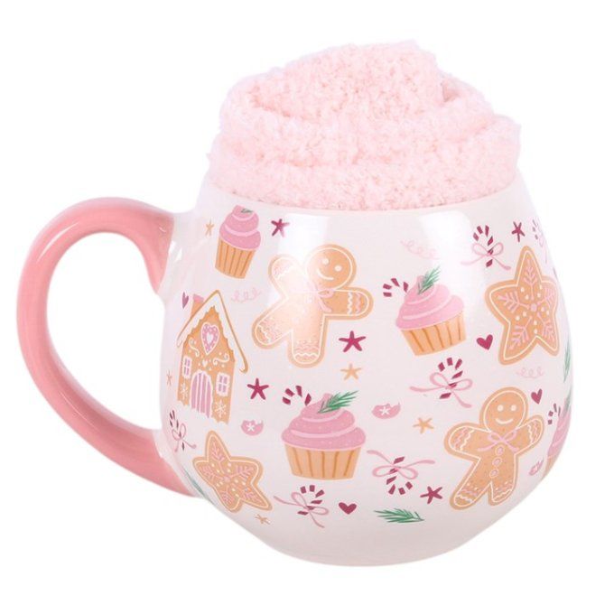 Lot de tasse et chaussettes "P'tit Biscuit"
