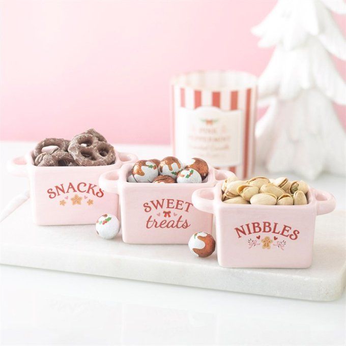 Lot de 3 bols à collation Sugarplum Bakery