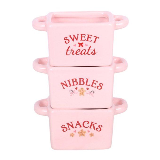 Lot de 3 bols à collation Sugarplum Bakery