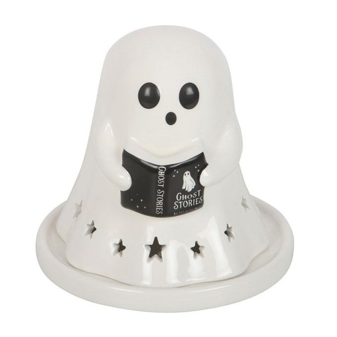 Porte-bougie chauffe-plat et porte-cônes d'encens « Ghost Stories »