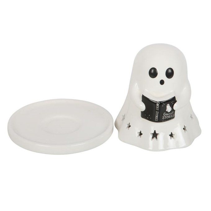 Porte-bougie chauffe-plat et porte-cônes d'encens « Ghost Stories »