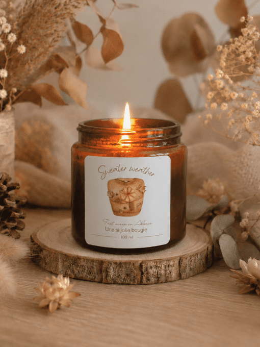 Sweater Weather – Bougie parfumée artisanale 100 g