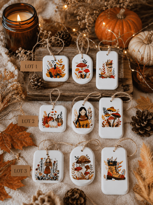 Suspensions décoratives d'automne – Lot de 3