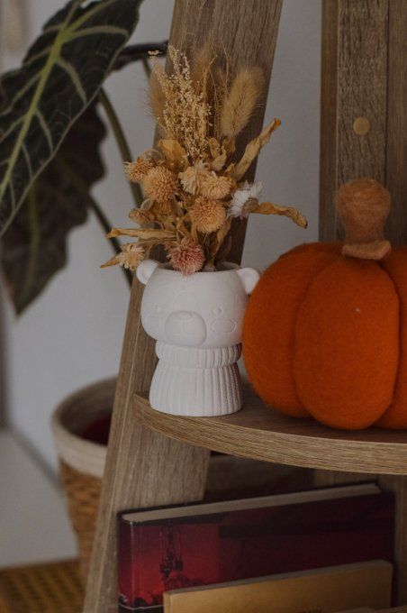 Pot décoratif Ourson en plâtre
