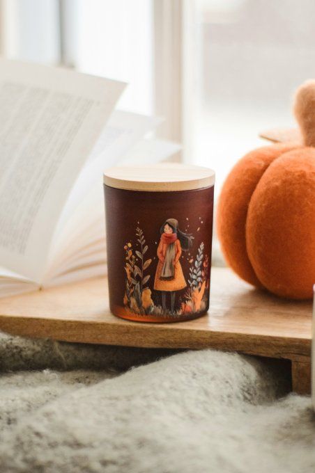 Bougie parfumée Saison Dorée - Deux illustrations au choix