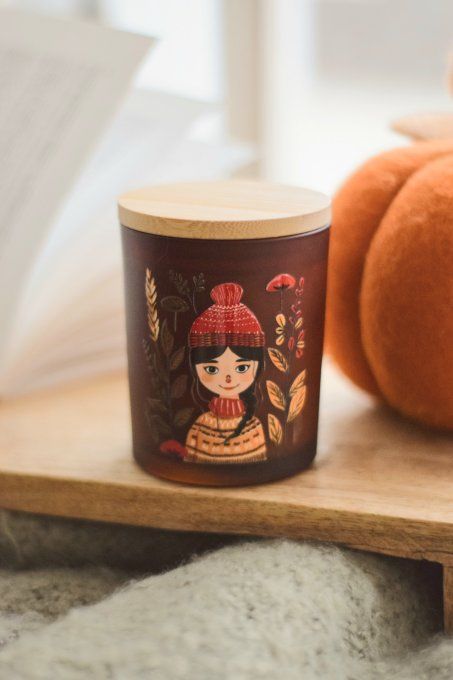 Bougie parfumée Saison Dorée - Deux illustrations au choix