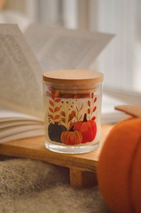 Bougie parfumée Saison Dorée - Verre transparent