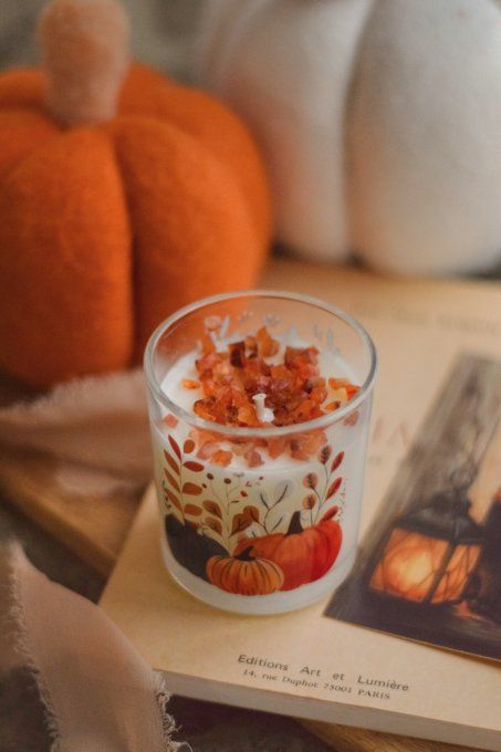 Bougie parfumée Saison Dorée - Verre transparent