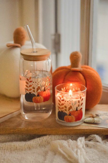 Gobelet en verre Saison dorée