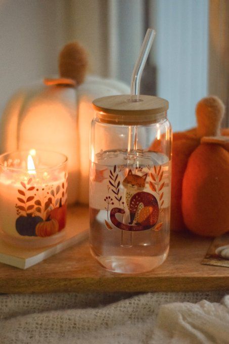 Gobelet en verre Saison dorée